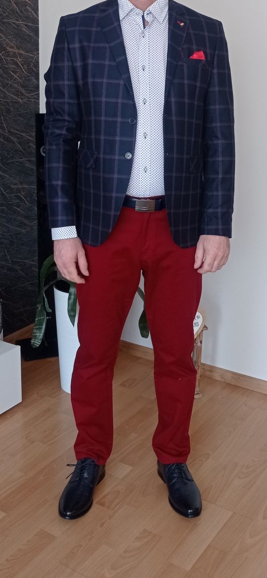 Marynarka męska w kratę