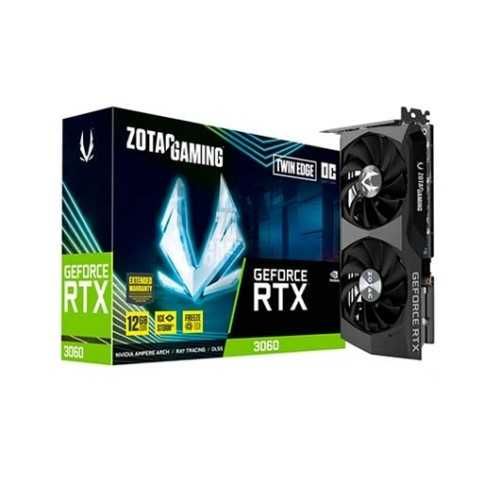 Placa Gráfica ZOTAC RTX 3060 TWIN EDGE OC 12GB GDDR6 - NOVO | GAR 36M