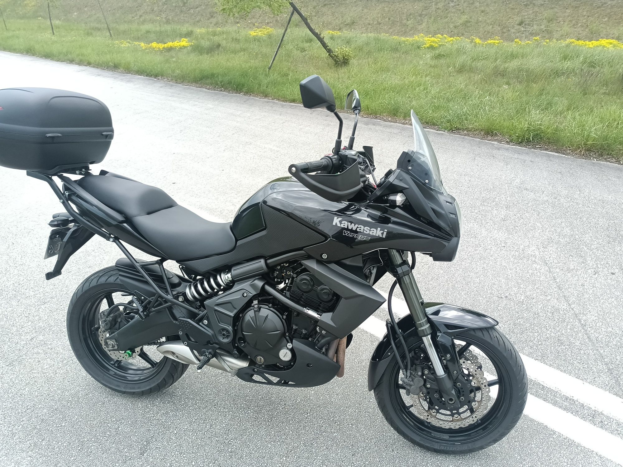 Kawasaki versys 650 14r. Grzane manetki kufer olejarka Nowy Lancuch