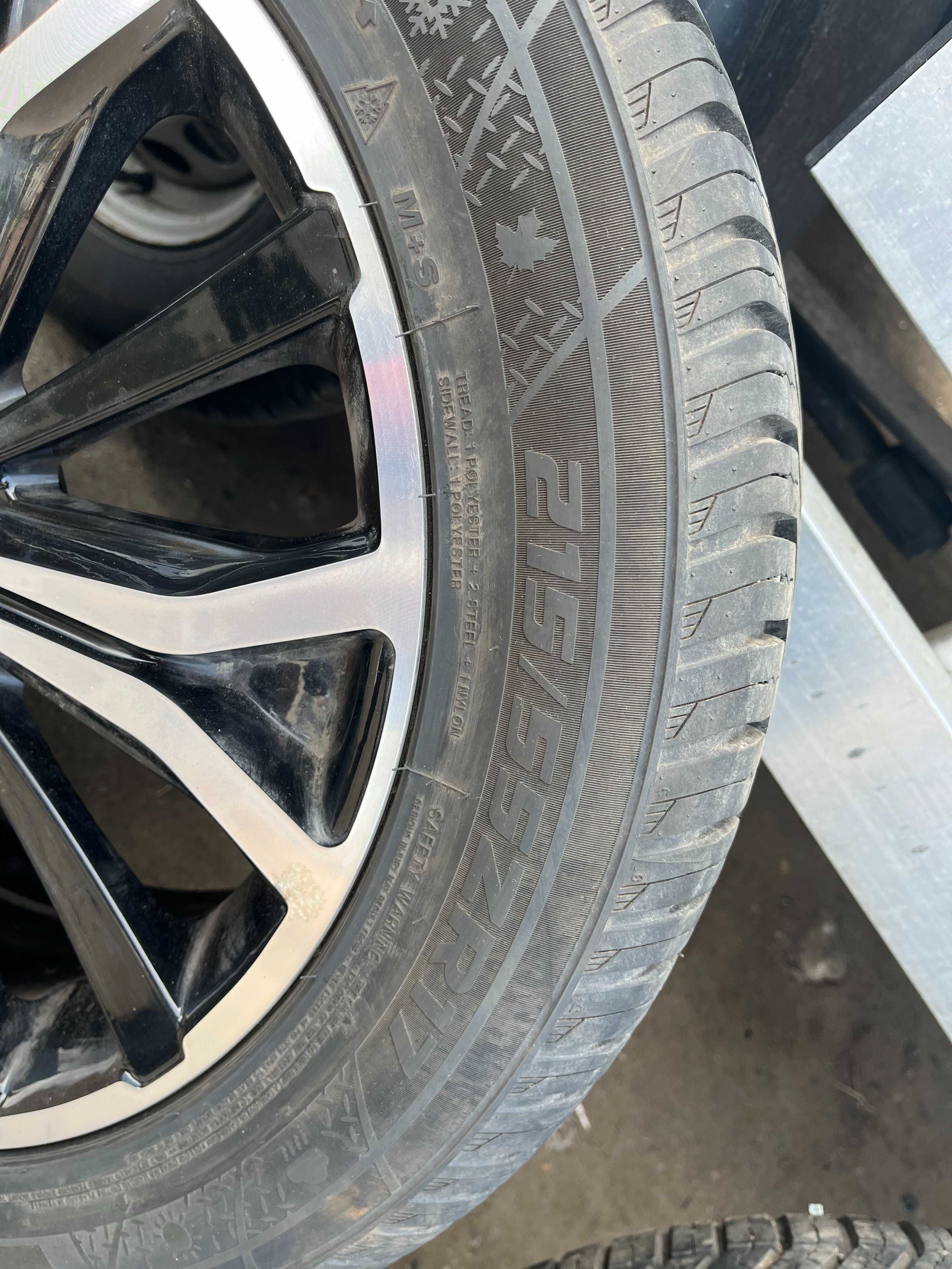 Felgi z oponami wielosezonowymi 5x108  215\55\R17 ET46 PEUGEOT 407