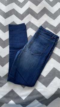 Granatowe dzinsy Skinny cubus denim wysoki stan M/38