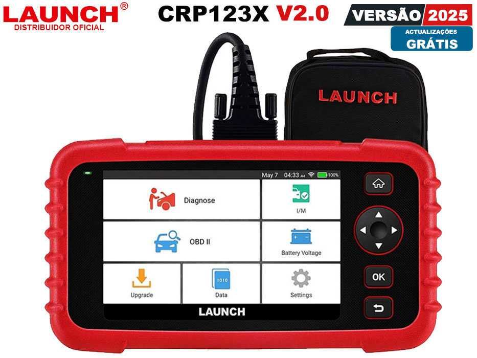 Launch CRP123X V2 Maquina Diagnóstico OBD Actualizações Grátis (NOVO)