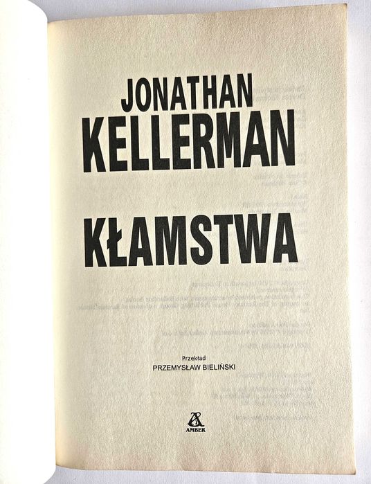 KŁAMSTWA Jonathan Kellerman
