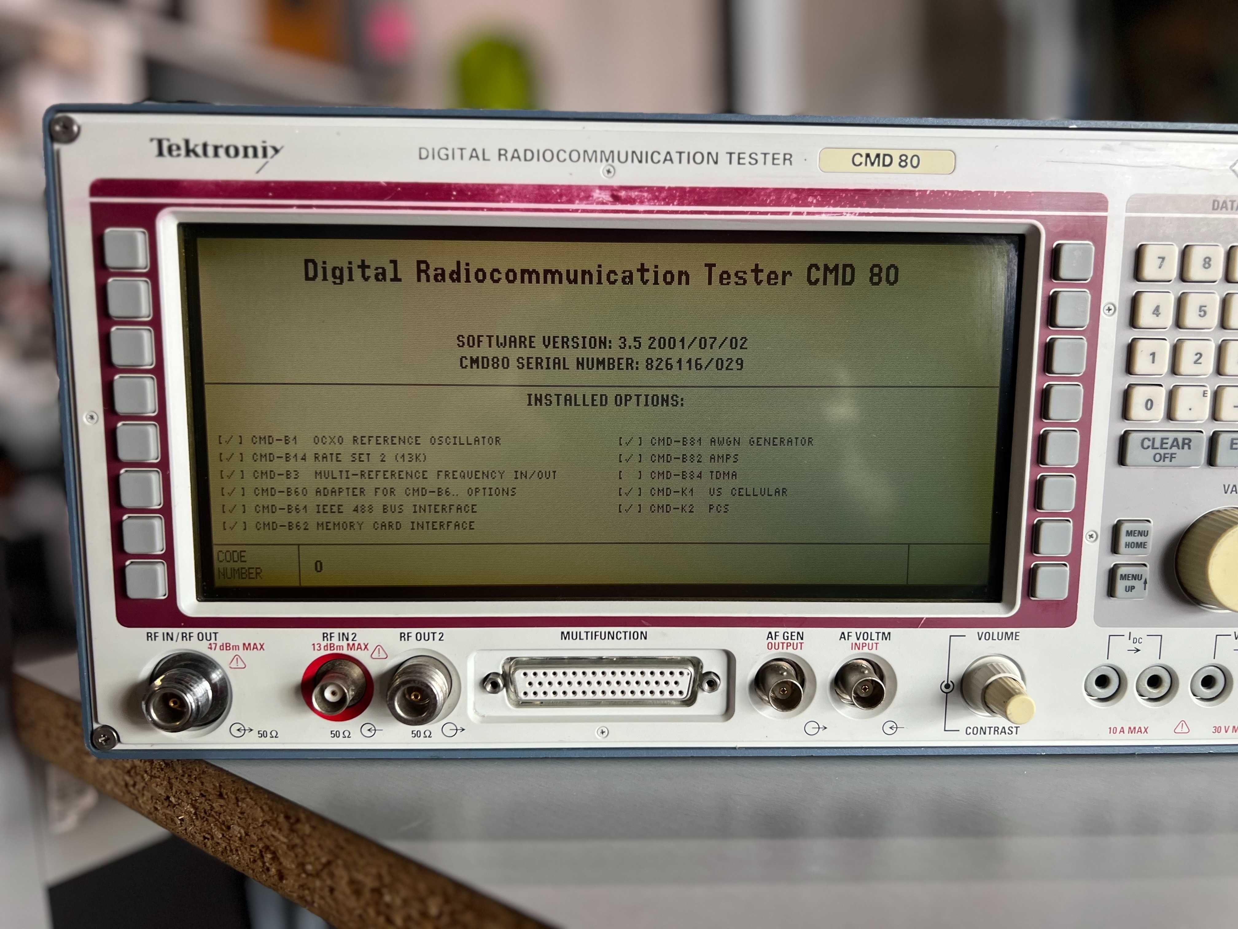 Cyfrowy tester komunikacji radiowej Tektronix Rohde & Schwarz CMD80