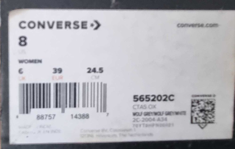 Tenis Converse All Stars-n. 39