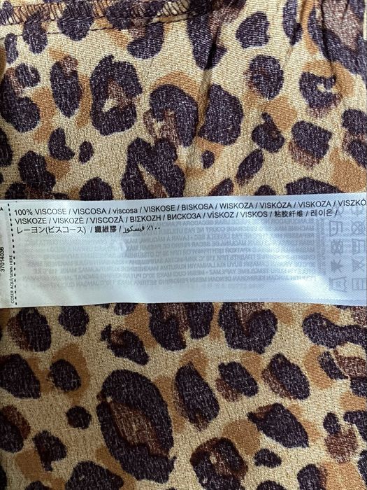 Bluzka w panterkę z długim rękawem nowa 100% wiskoza Mango XL /42