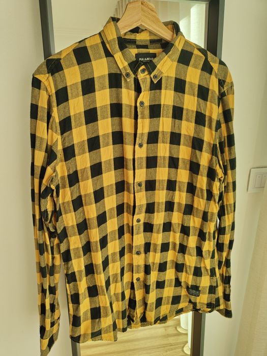 Camisa Pull & Bear amarela e preta