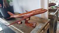 UNIKATOWY Boeing 747 model drewniany