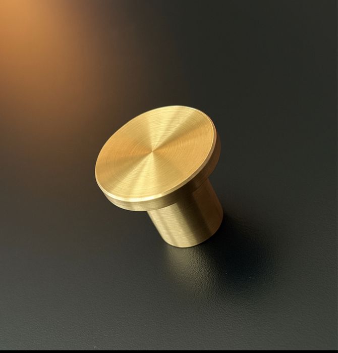 Uchwyt meblowy galka 100% naturalny mosiadz