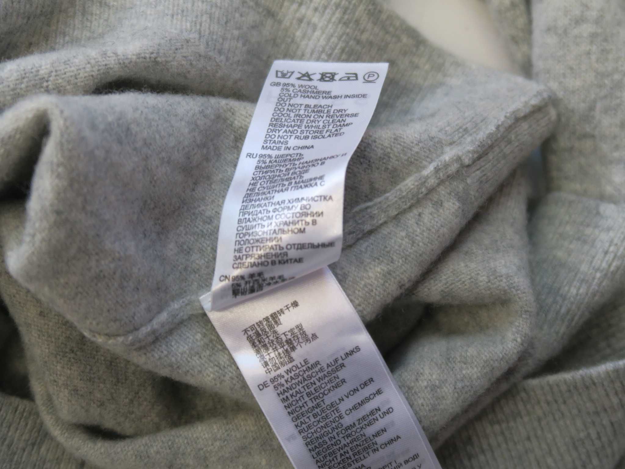 Sweter Reiss kaszmirowy half zip damski M