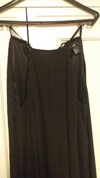 Vestido preto plissado H&M