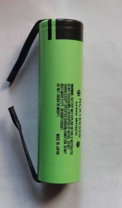 Акумулятор Panasonic NCR18650B 3400mAh c выводами под пайку