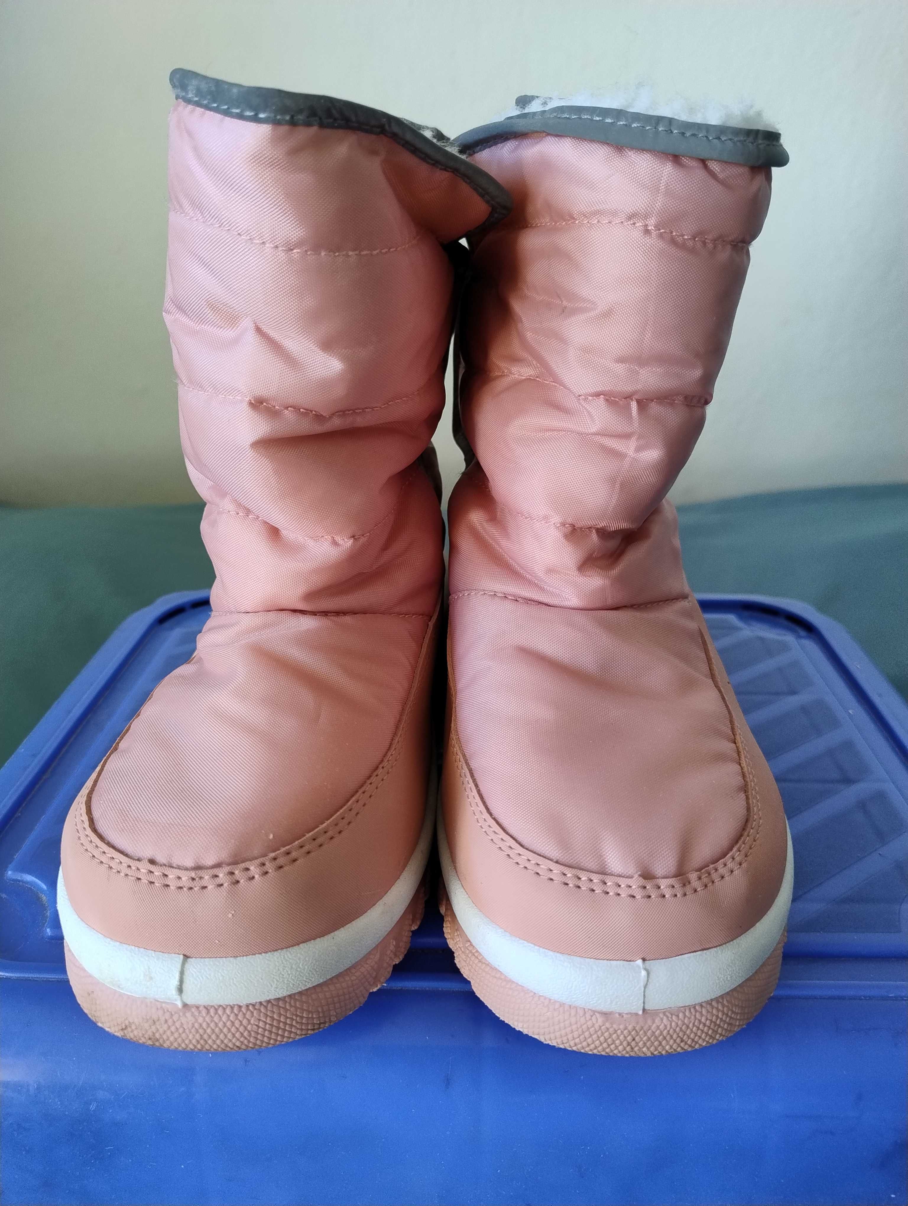 Buty ocieplane zimowe Sinsay 35 trzewiki śniegowce jak nowe tanio