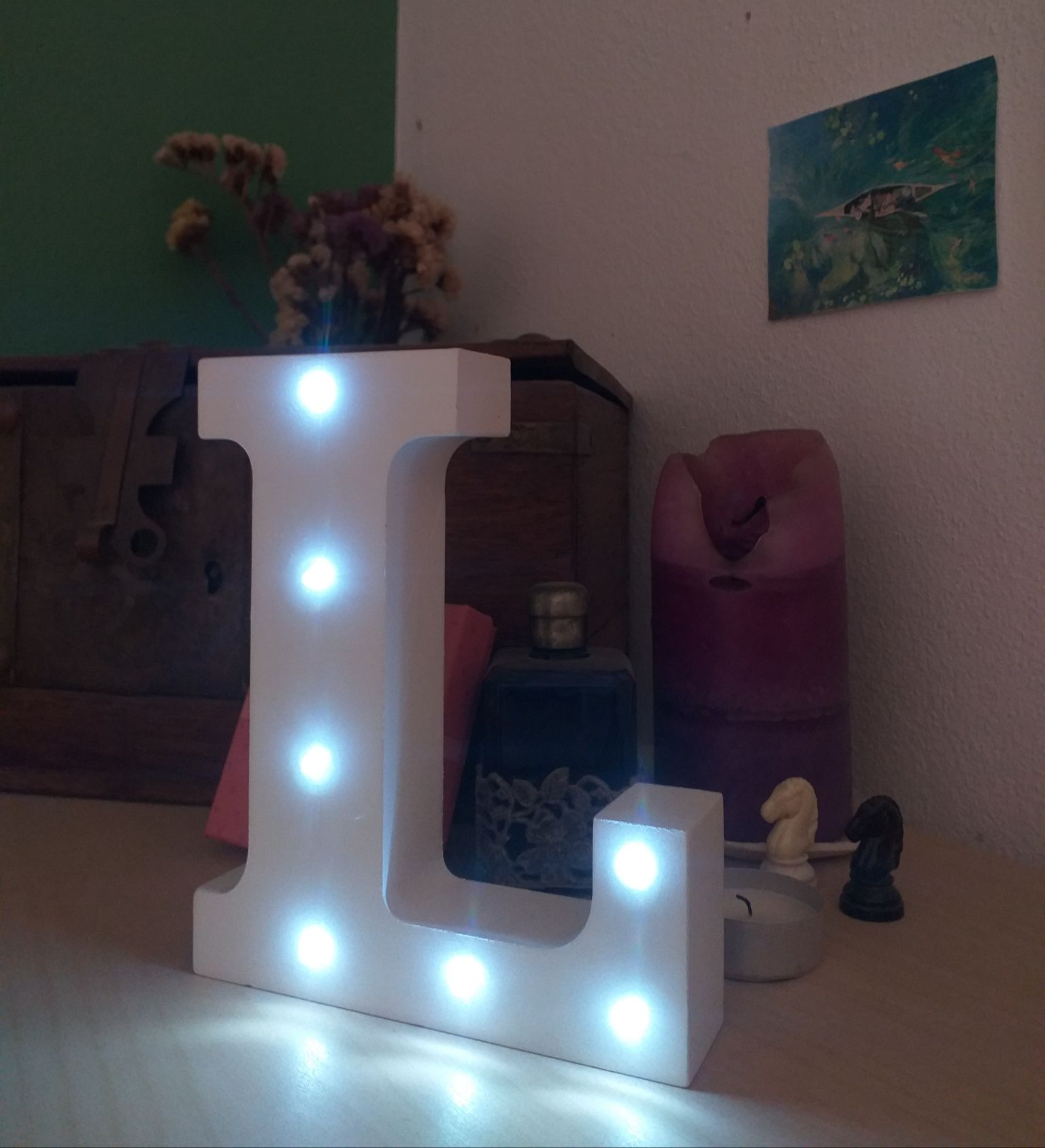 "L" letra luminosa led