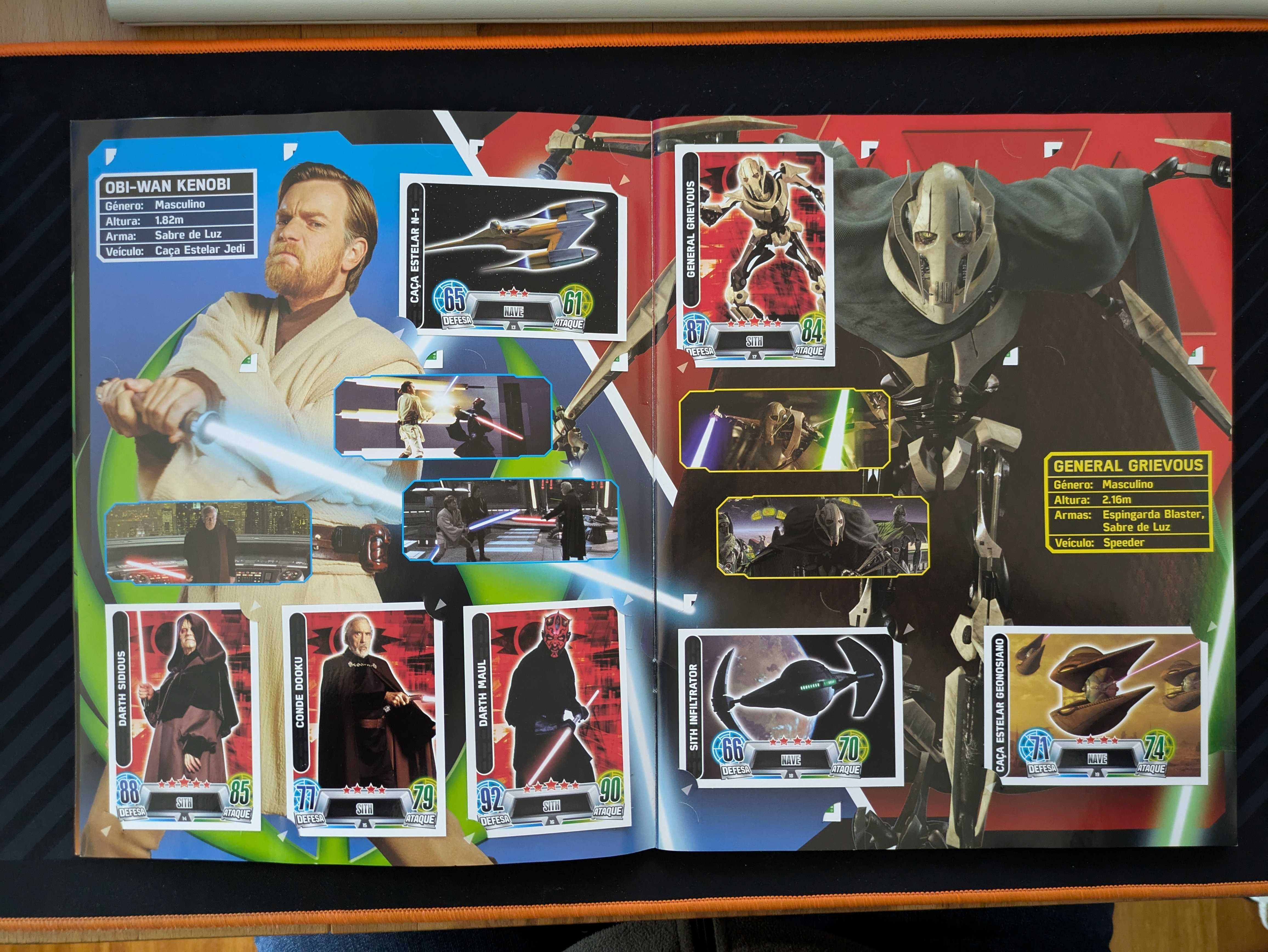 Vendo Caderneta STAR WARS - Force Attax - COMPLETA