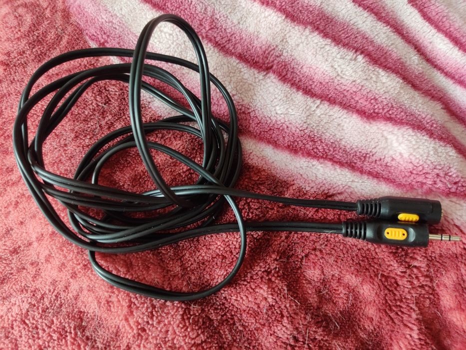 Kabel audio z gniazdem i wtyczką Jack 3,5 mm przedłużacz