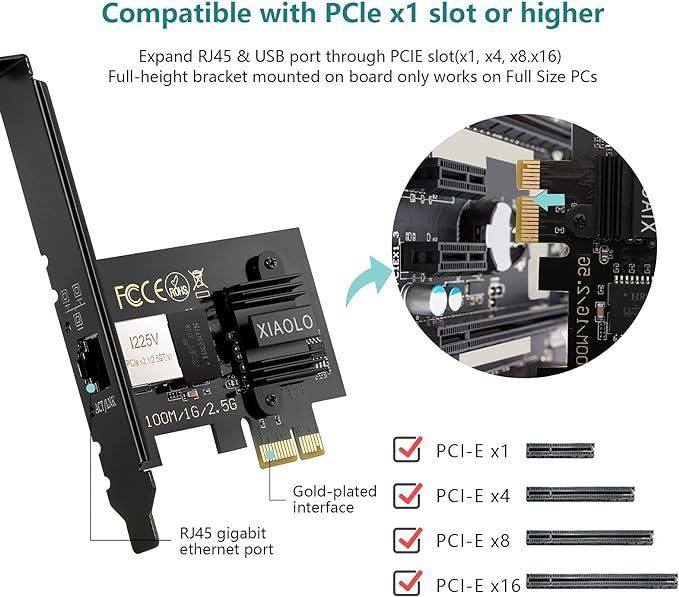 xiaolo adapter sieciowy 2.5g adapter lan konwerter do komputerów