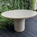 Okragly Stół |materiał corian|fornir|srednica 125cm