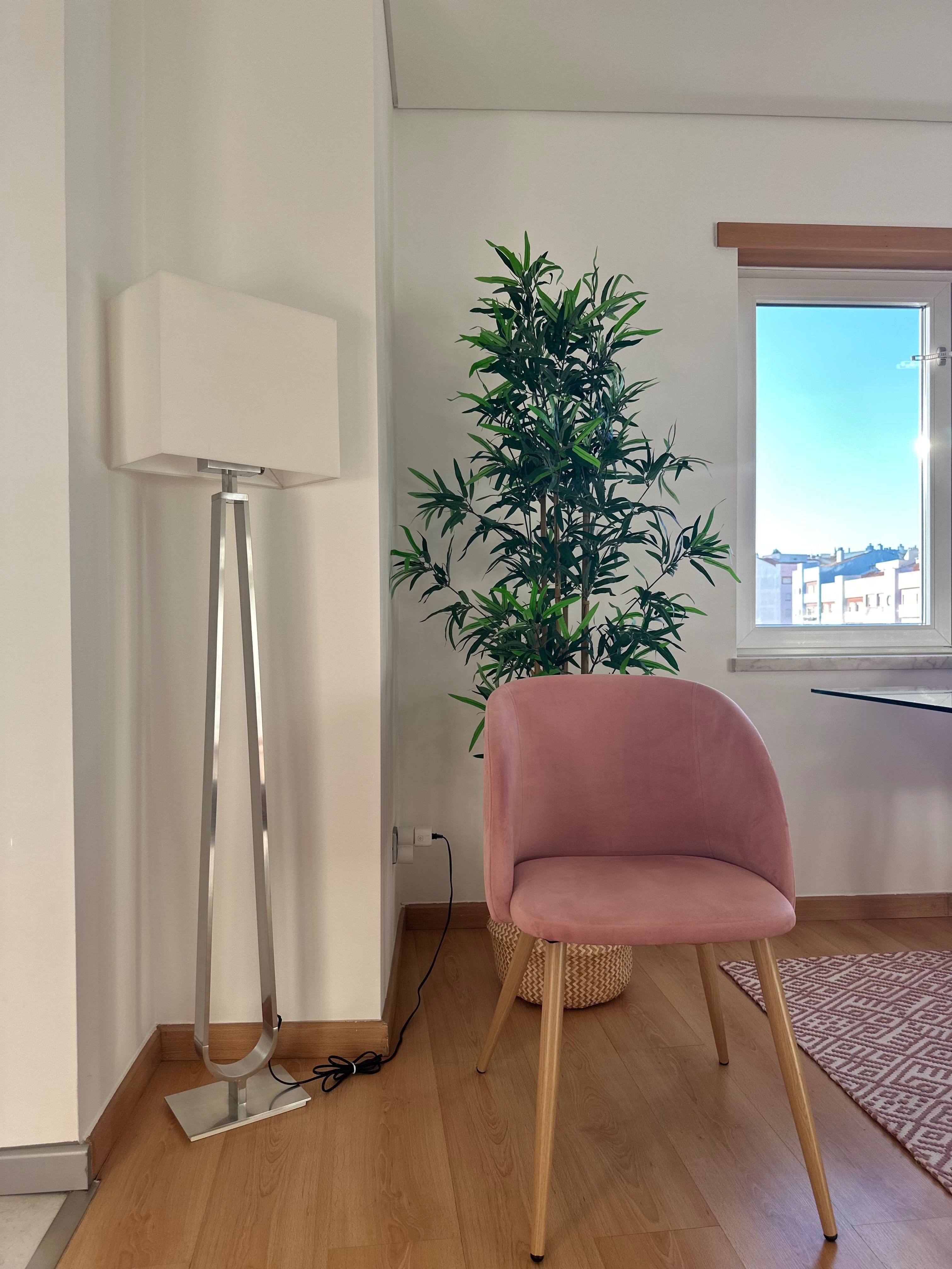 Cadeira de Sala – Rosa Velho, Veludo, Elegante