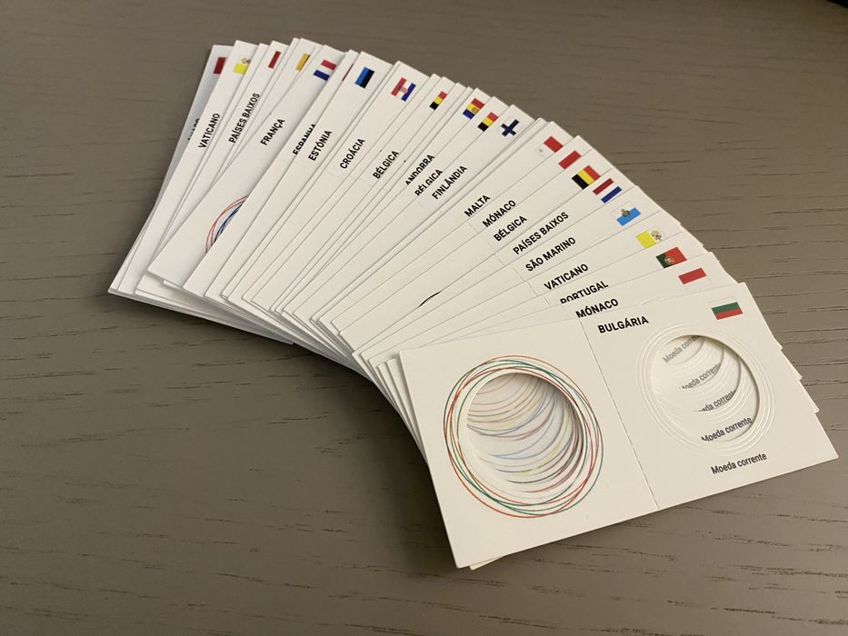 Alveolos moedas correntes 2 euros