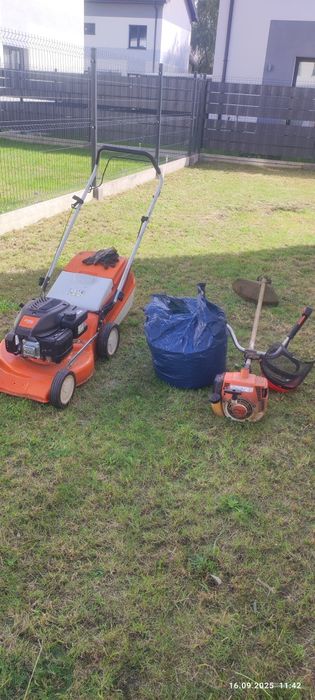 Wycinka drzew, koszenie trawy.Lomianki.Warszawa (działki, ogrody, tra