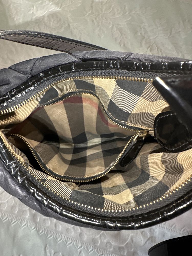 Bolsa tiracolo preta original Burberry Dryden