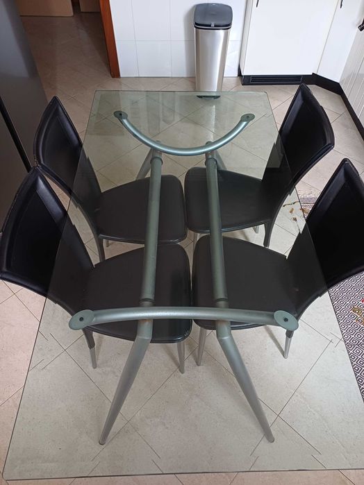 Vidro para mesa 160X85 PORTUS c/ oferta cadeiras e estrutura de mesa