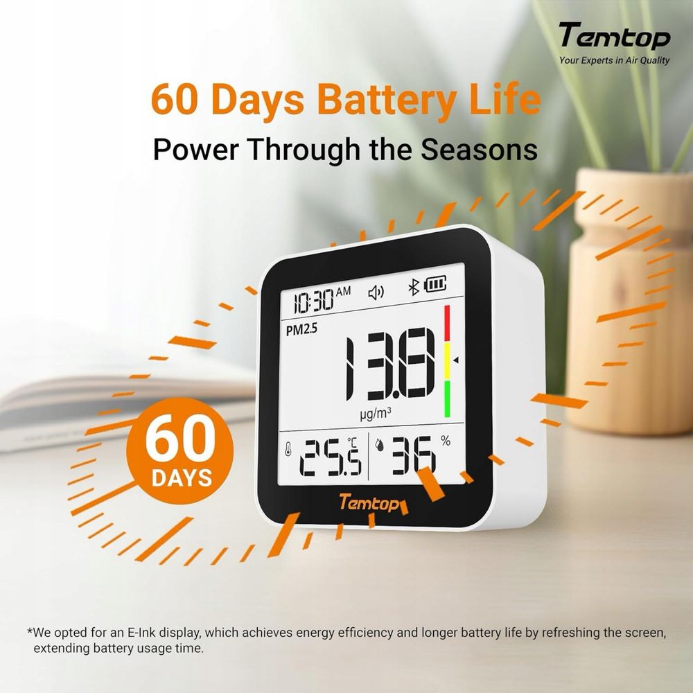 CO2 Monitor jakości powietrza M10+, PM2.5, VOC, temperatura