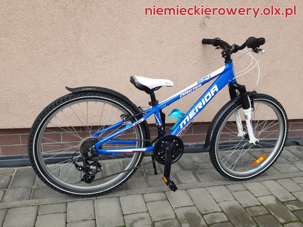 Rower dziecięcy chłopięcy MERIDA koła 24 SHIMANO aluminium WYSYŁKA