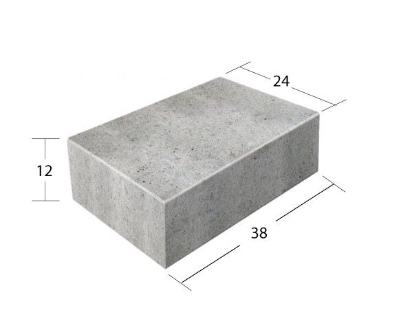 Bloczki betonowe fundamentowe bloczek fundamentowy 38x24x12