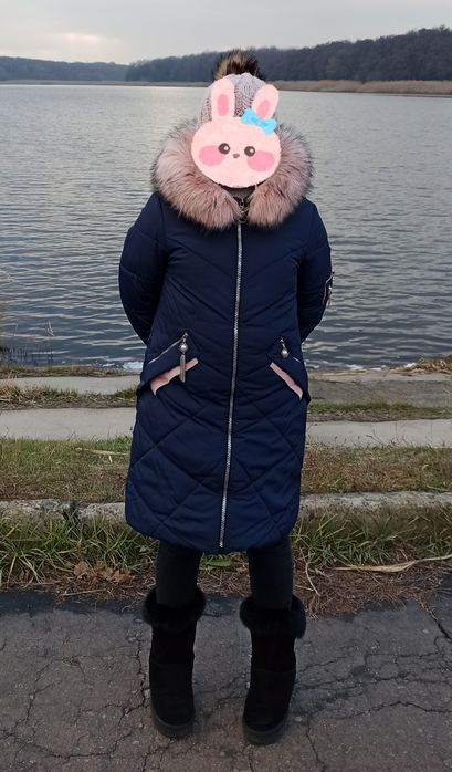 Пуховик зимний, ля девочки, тёплый и легкий