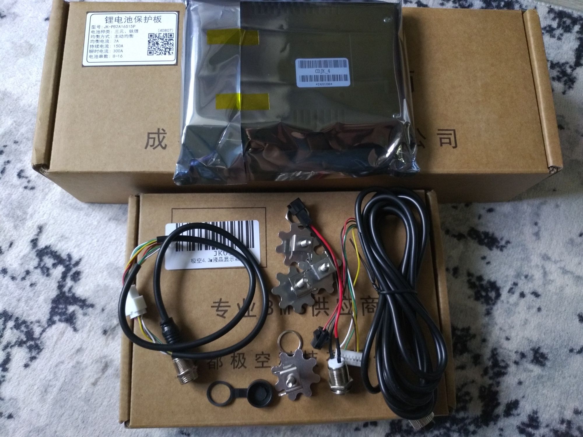 BMS контроллер JIKONG JK-PB2A16S15P, 150А, 8S-16S, для LiFePO4/Li/LTO