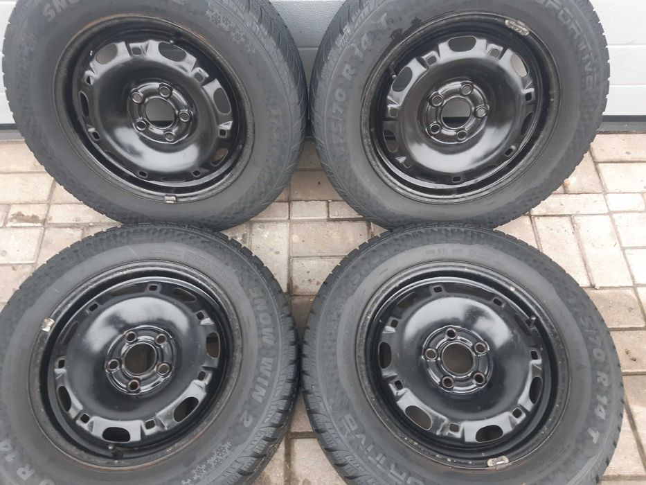 Koła zimowe 14 VW polo  skoda fabia seat ibiza et38 5x100