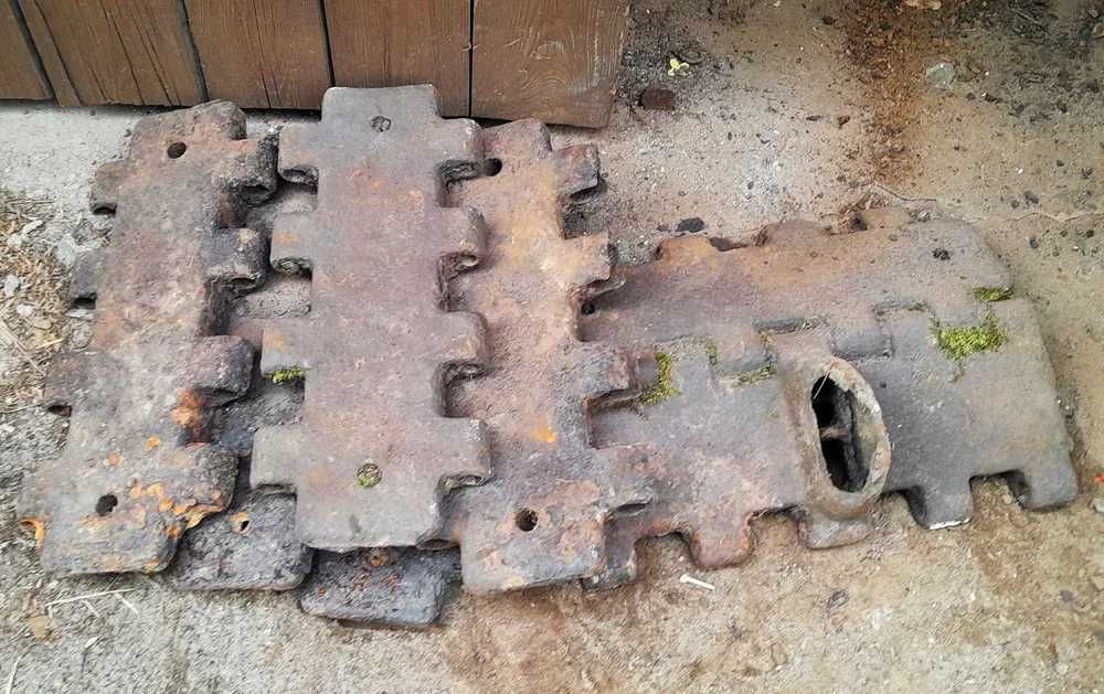 gąsienice , ogniwa z czołgu radzieckiego T34