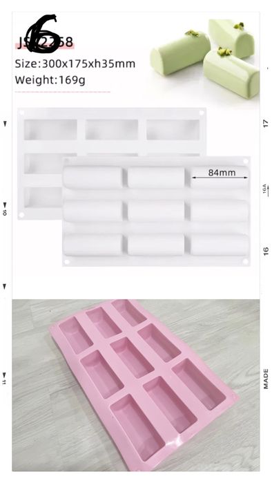 Formas de silicone varias