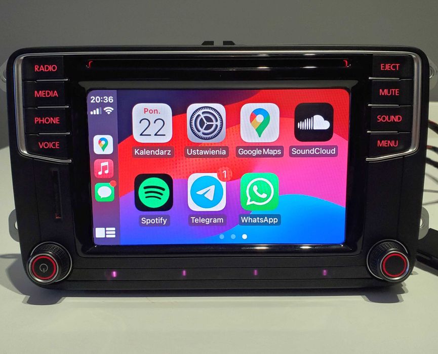 Radio VW MIB2 PQ Composition Media Carplay Android Auto Full Wrocław