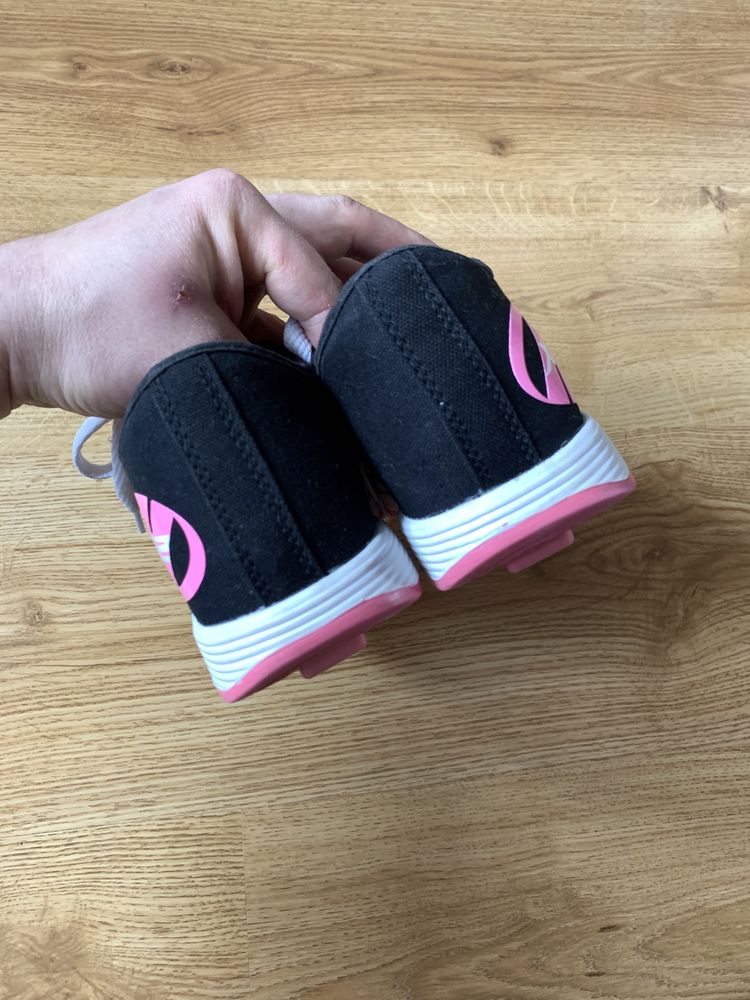 Кеды на роликах Heelys X2 Fresh – Black/Pink р.34, кроссовки