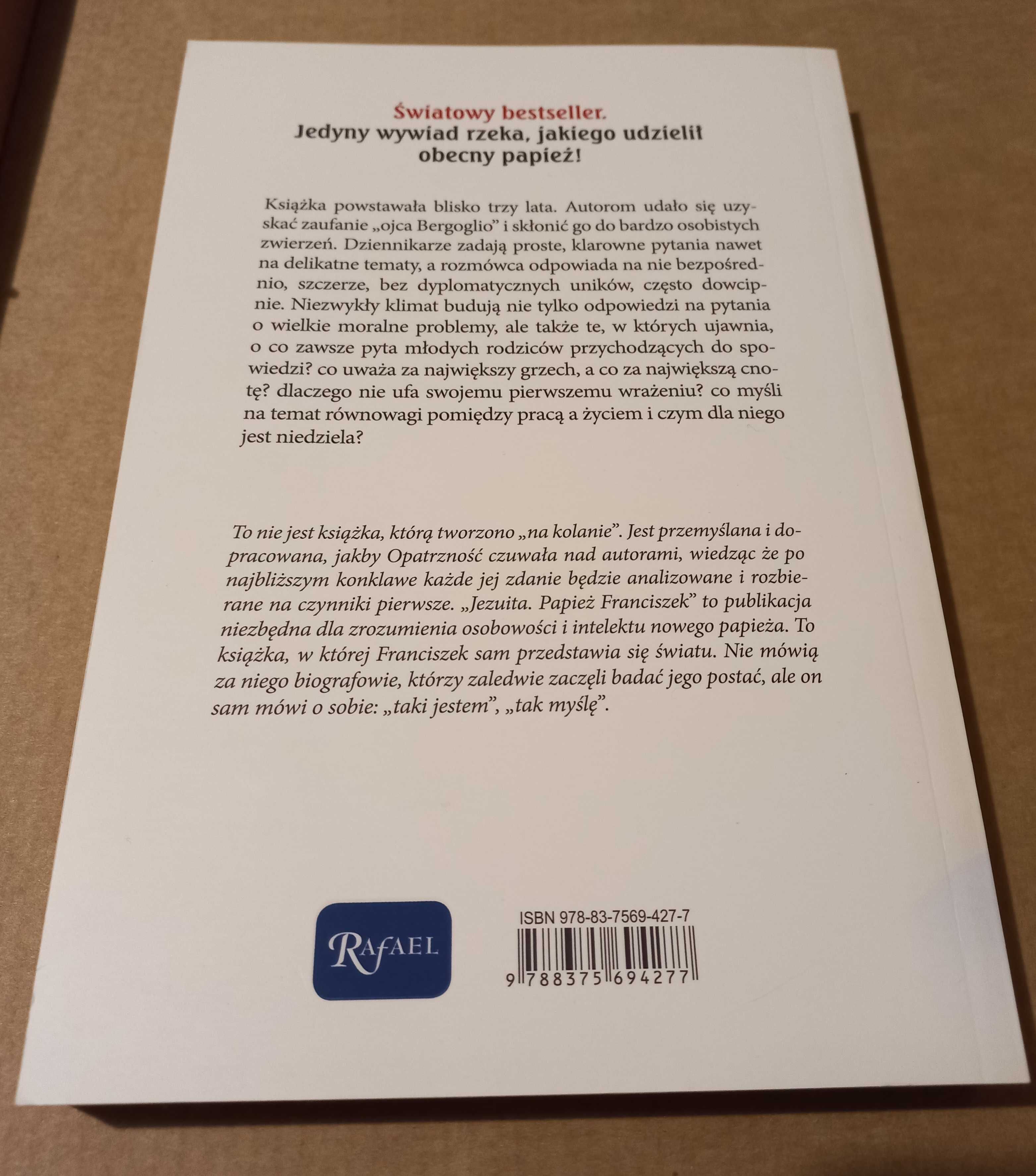 Książki religijne. Książka Jezuita, papież Franciszek