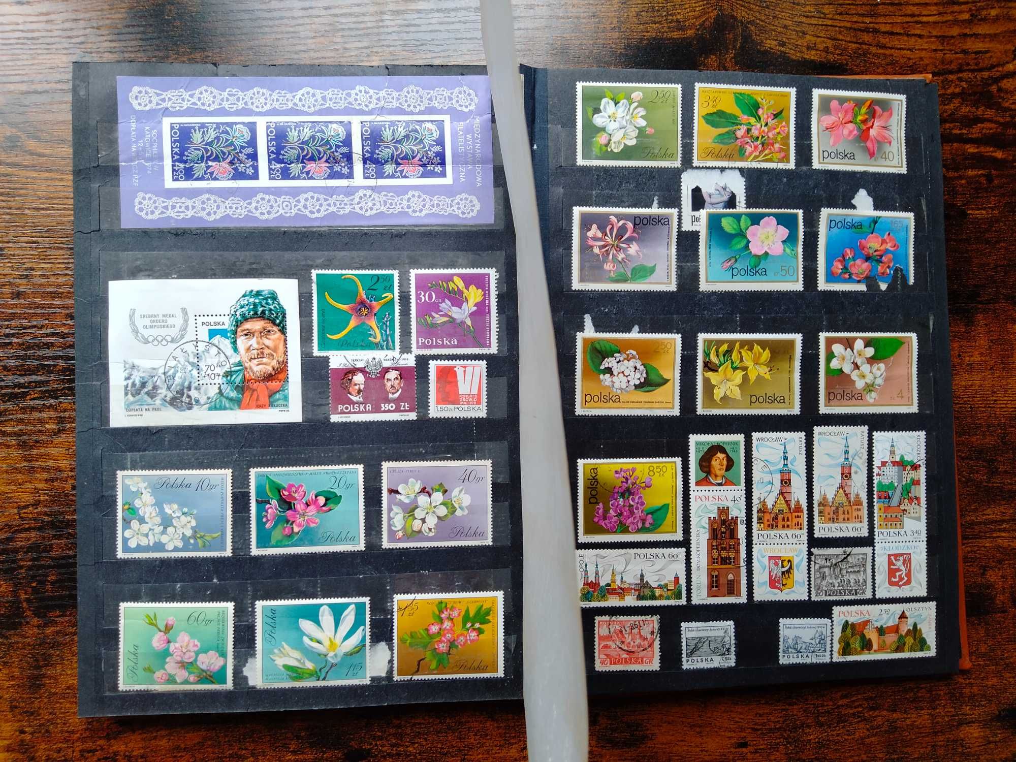 Ciekawa kolekcja znaczków pocztowych