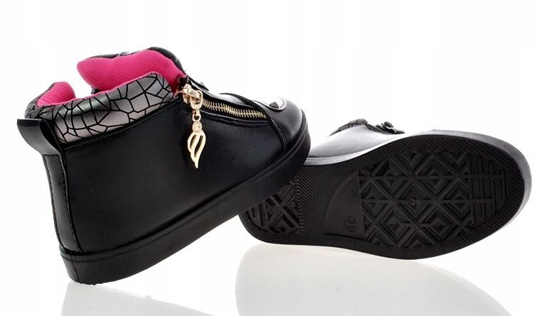 Botki Sportowe Buty Dziecięce Czarne 5073 Rozmiar: 27