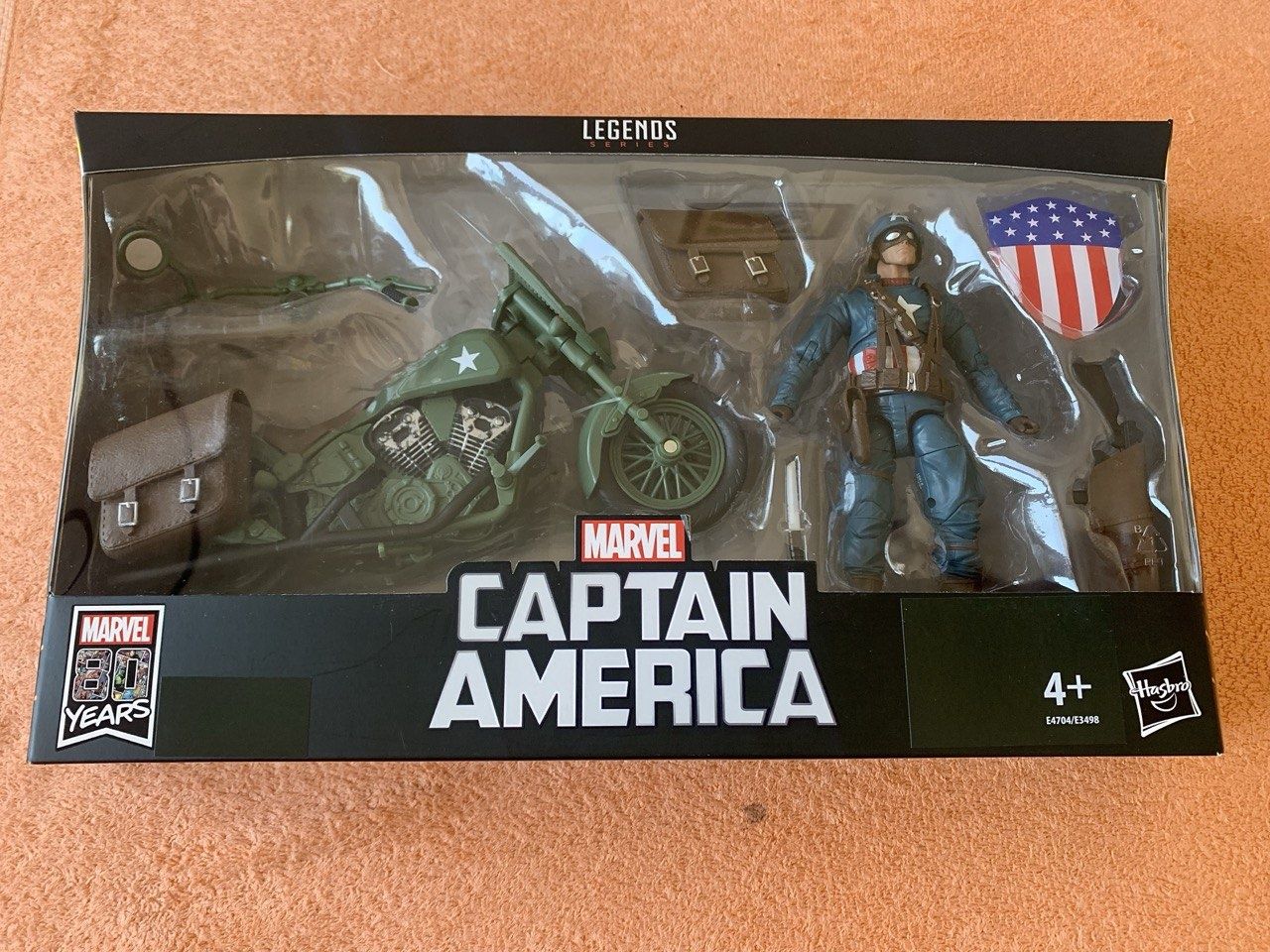 Фігурка Marvel Legends Captain America with Motorcycle Капітан Америка