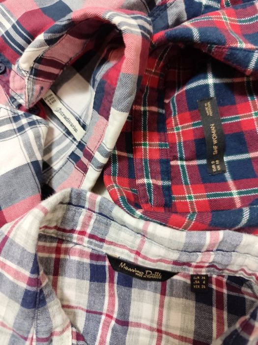 Lote de 3 Camisas de Flanela para Mulher (Tam. S)