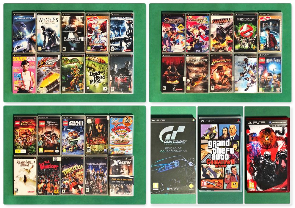 PLAYSTATION Portátil PSP Breath Dead Disgaea Hearts Lego Taxi Warriors