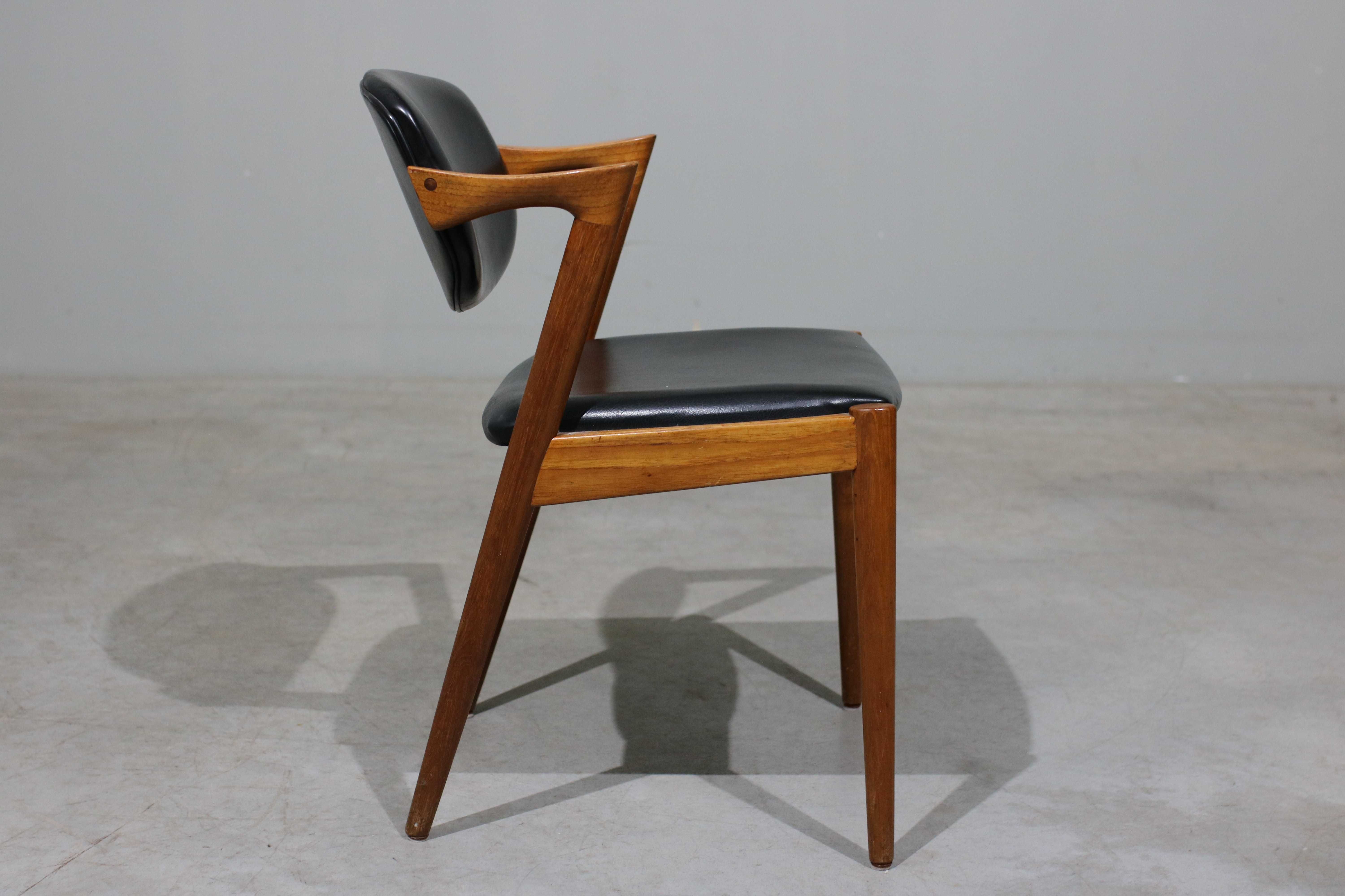 Conjunto de 6 cadeiras Kai Kristiansen modelo 42 | Schou Andersen