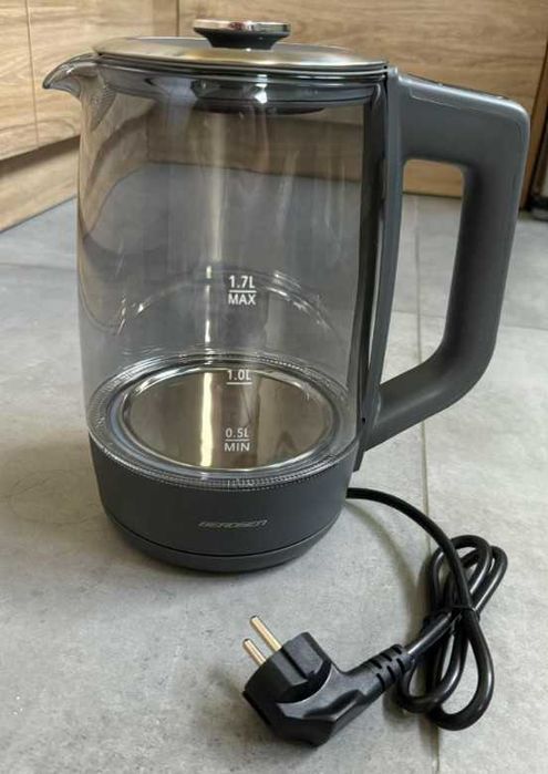 Czajnik Elektryczny Szklany Dotykowy Panel Sterowania 1,7L Berdsen
