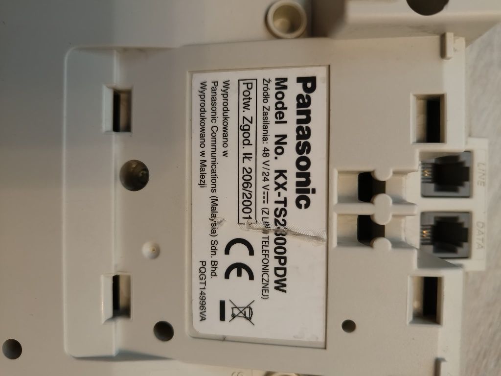 Telefon stacjonarny Panasonic KX-TS2300PDW
