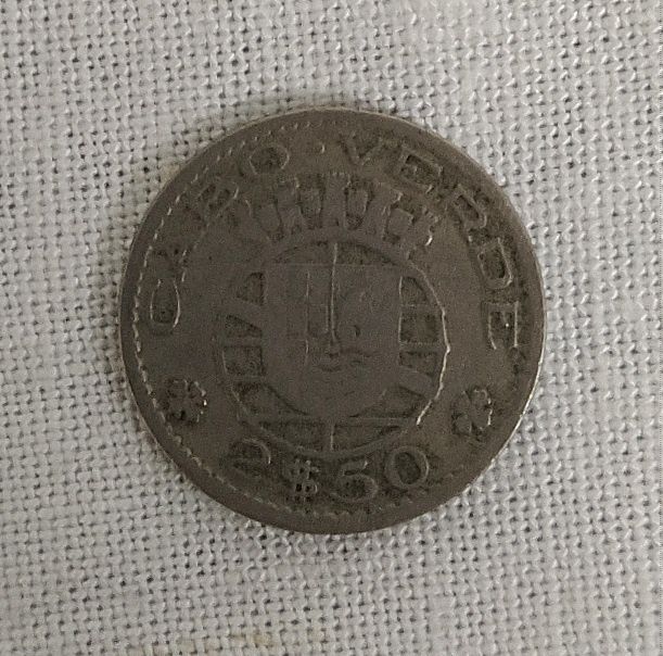 Moeda de 2.5 escudos - Cabo Verde 1953