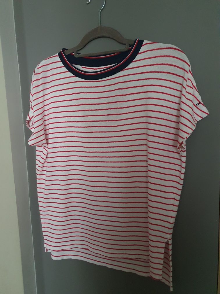 Bluzka koszulka w paski Tommy Hilfiger  Denim r Xs