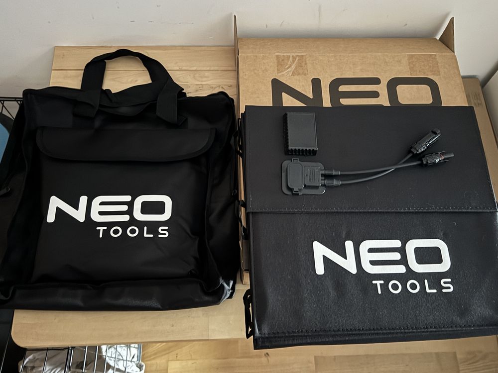 Panel solarny z ładowarką NEO tools 120 W nowy gwarancja allpowers