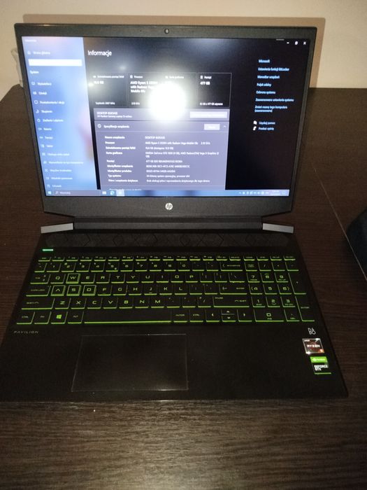 HP Pavilion Gaming 15 – Ryzen 5 / GTX 1650 / 16 GB RAM / SSD 512 GB